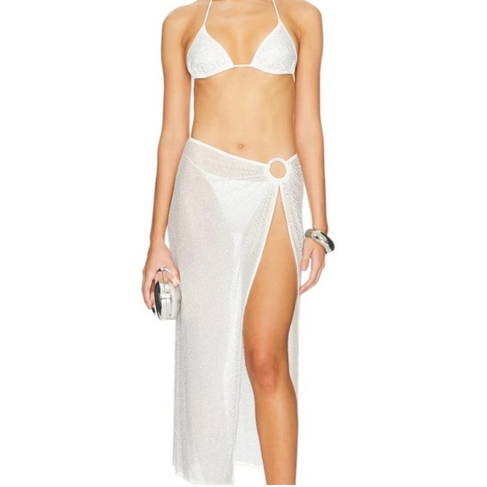 WeWoreWhat sequin cover up skirt